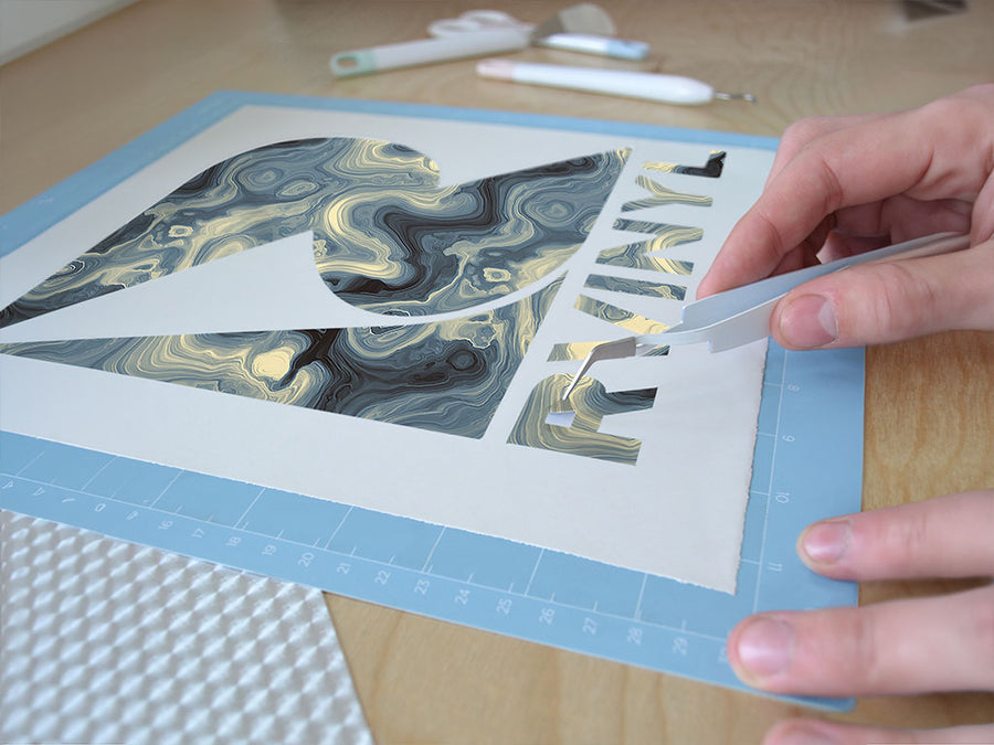 poured acrylic epoxy resin Easy Weed Craft Vinyl