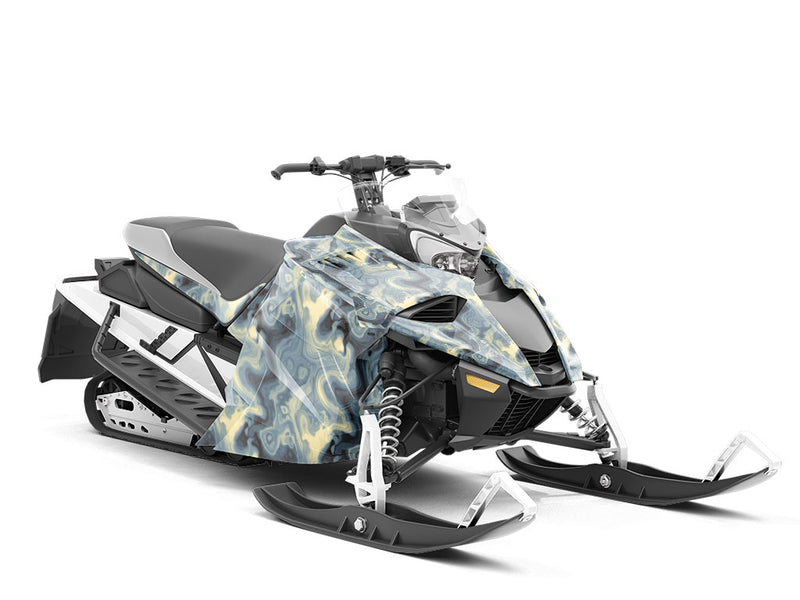 Poured Acrylic Epoxy-Resin Custom Wrapped Snowmobile