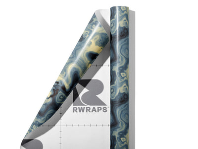Poured Acrylic Epoxy-Resin Wrap Film Sheets~Rwraps Series 914 Poured Acrylic Epoxy-Resin Scrolled Sheet~5