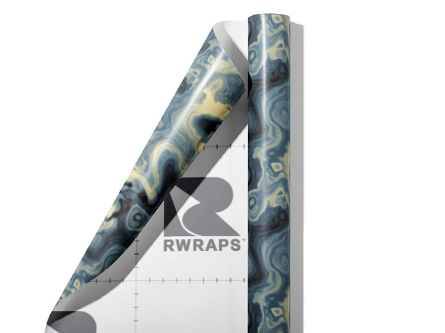 Poured Acrylic Epoxy-Resin Wrap Film Sheets~Rwraps Series 914 Poured Acrylic Epoxy-Resin Scrolled Sheet~5