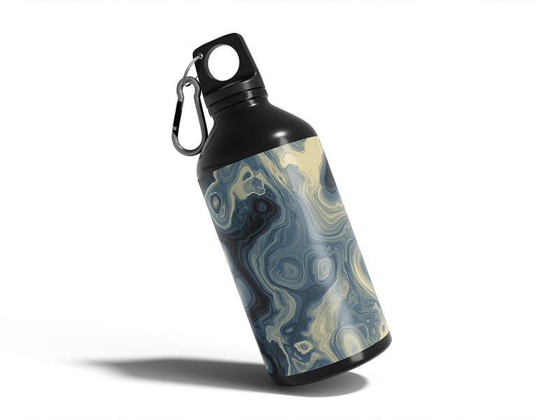 poured acrylic epoxy resin Water Bottle DIY Stickers