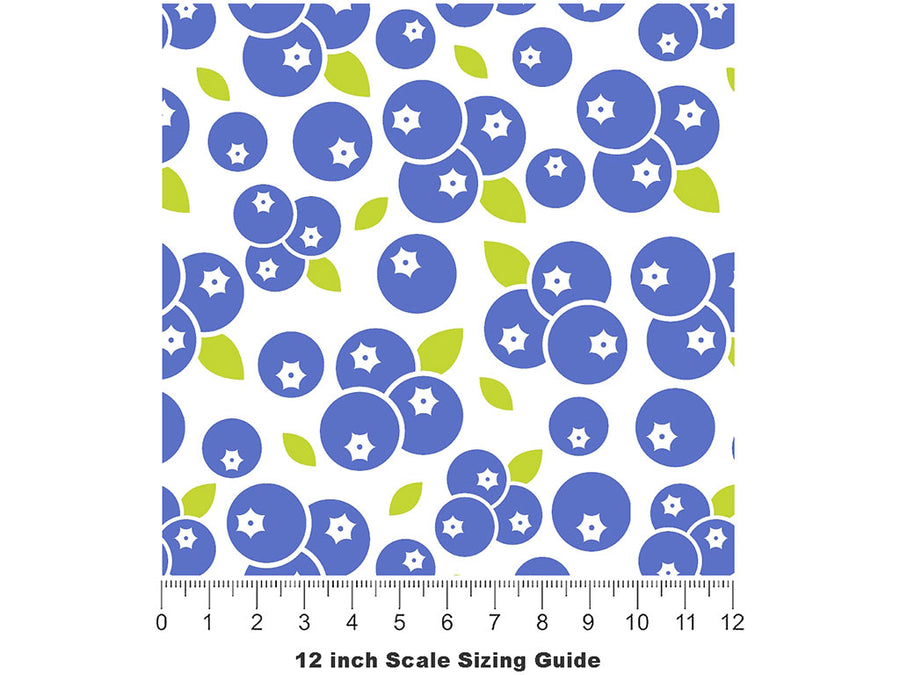 Powder Blue Fruit Vinyl Film Pattern Size 12 inch Scale~Rwraps Powder Blue Fruit Sizing Chart~2