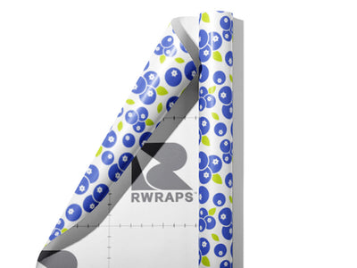 Powder Blue Fruit Wrap Film Sheets~Rwraps Series 914 Powder Blue Fruit Scrolled Sheet~3