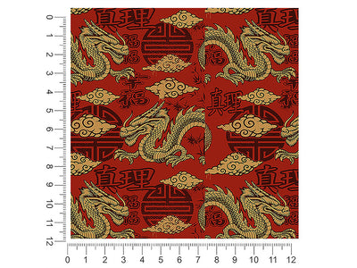 powerful loong fantasy 1ft x 1ft Craft Sheets