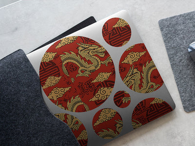 powerful loong fantasy DIY Laptop Stickers