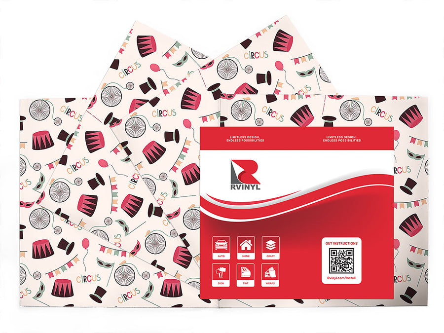 powerful ringmaster circus Craft Vinyl Sheet Pack