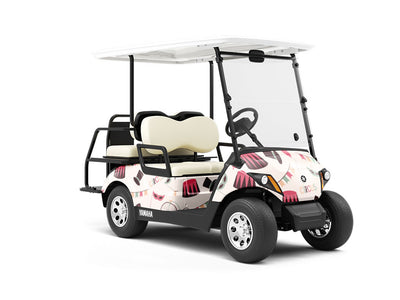 Powerful Ringmaster Circus Wrapped Golf Cart