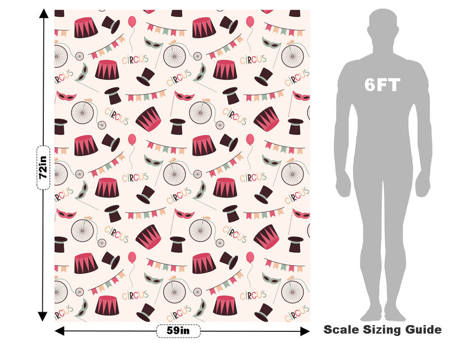 Powerful Ringmaster Circus Vehicle Wrap Scale~Rwraps Series 914 Powerful Ringmaster Circus Measurements~1