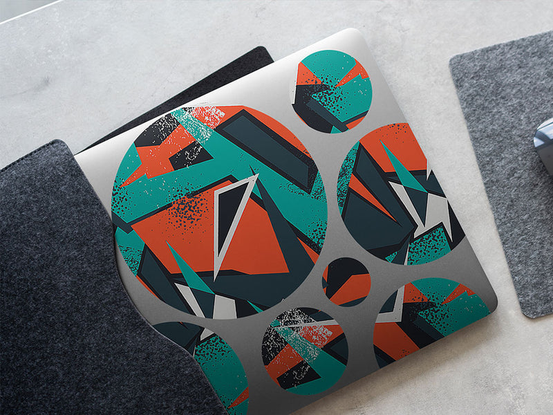 practice clothes abstract geometric DIY Laptop Stickers
