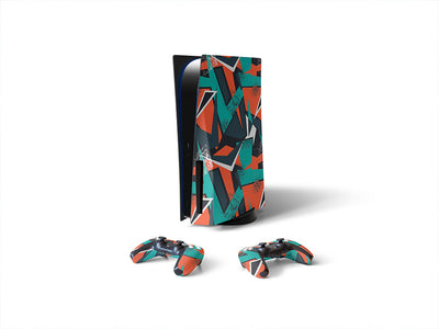 practice clothes abstract geometric Sony PS5 DIY Skin
