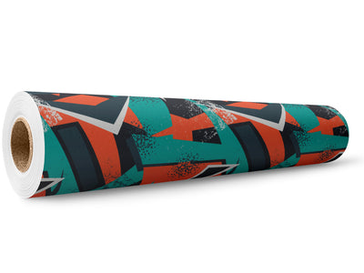 Practice Clothes Abstract Wrap Film Wholesale Roll~Rwraps Series 914 Digitally Printed Vinyl Roll~5