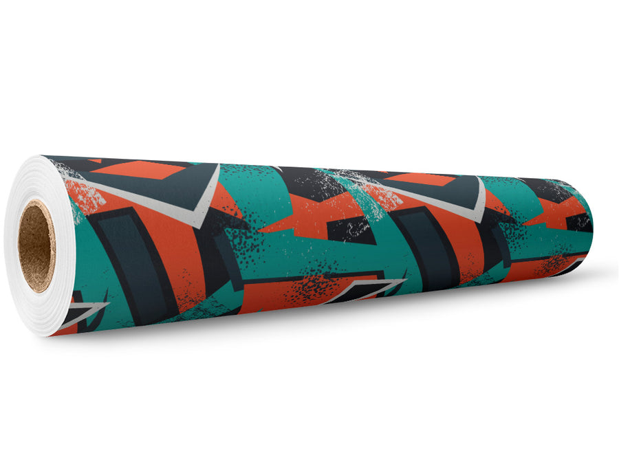 Practice Clothes Abstract Wrap Film Wholesale Roll~Rwraps Series 914 Digitally Printed Vinyl Roll~5