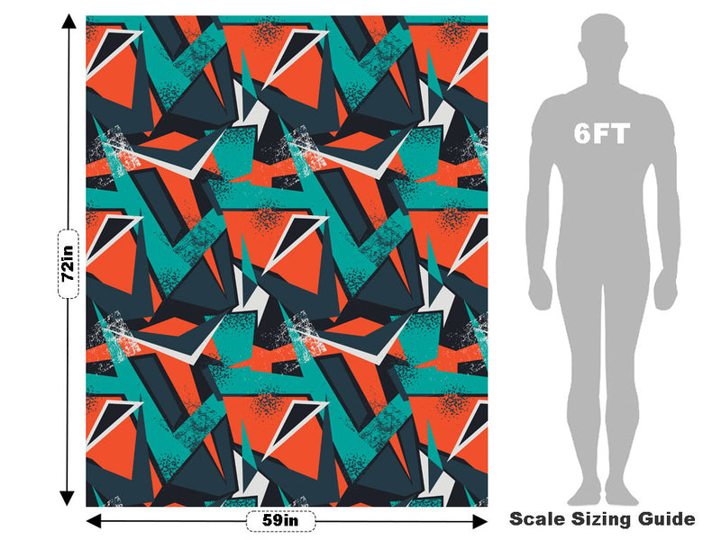Practice Clothes Abstract Vehicle Wrap Scale~Rwraps Series 914 Practice Clothes Abstract Measurements~1