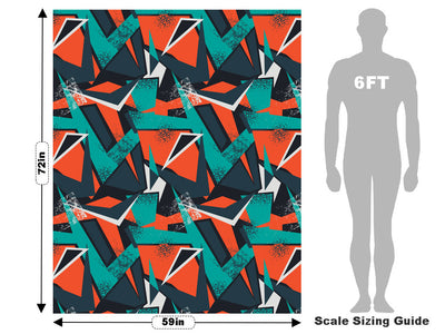 Practice Clothes Abstract Vehicle Wrap Scale~Rwraps Series 914 Practice Clothes Abstract Measurements~1