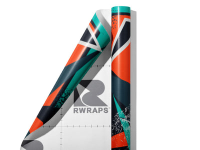Practice Clothes Abstract Wrap Film Sheets~Rwraps Series 914 Practice Clothes Abstract Scrolled Sheet~3
