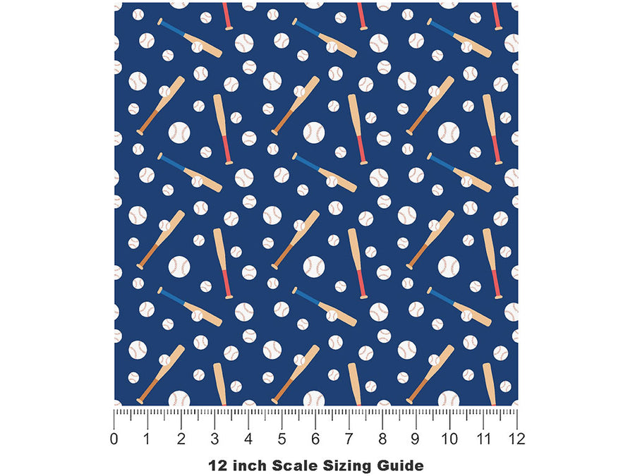 Practice Innings Sport Vinyl Film Pattern Size 12 inch Scale~Rwraps Practice Innings Sport Sizing Chart~2