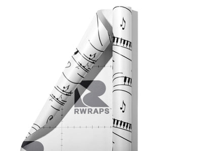 Practice Scales Music Wrap Film Sheets~Rwraps Series 914 Practice Scales Music Scrolled Sheet~3