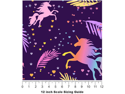 Prancing Feathers Fantasy Vinyl Film Pattern Size 12 inch Scale~Rwraps Prancing Feathers Fantasy Sizing Chart~2
