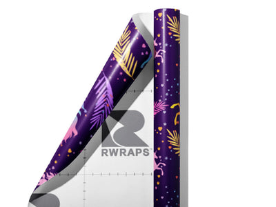 Prancing Feathers Fantasy Wrap Film Sheets~Rwraps Series 914 Prancing Feathers Fantasy Scrolled Sheet~3
