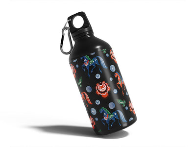prancing ponies animal Water Bottle DIY Stickers