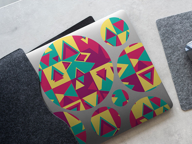 prank call abstract geometric DIY Laptop Stickers