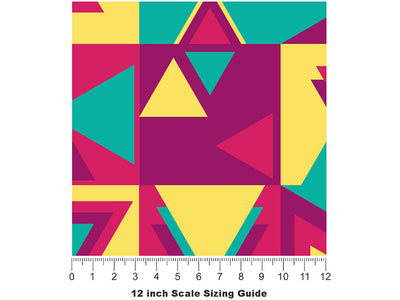 Prank Call Abstract Vinyl Film Pattern Size 12 inch Scale~Rwraps Prank Call Abstract Sizing Chart~2