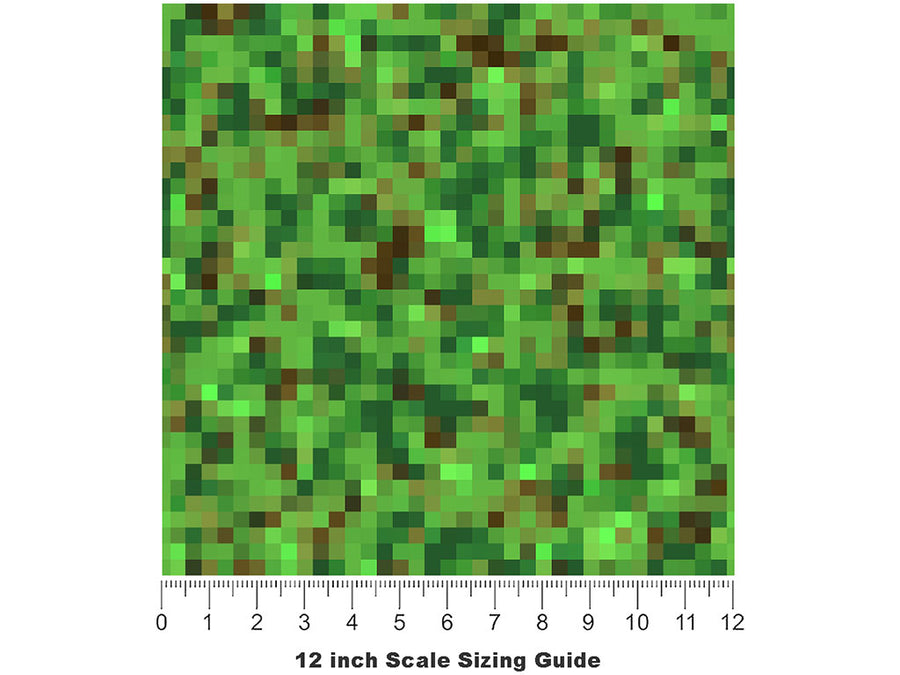 Praying Mantis Pixel Vinyl Film Pattern Size 12 inch Scale~Rwraps Praying Mantis Pixel Sizing Chart~2