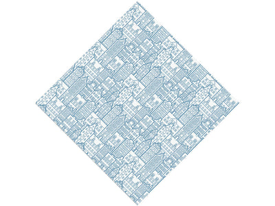 Pre-War Buildings Cityscape Vinyl Wrap Pattern