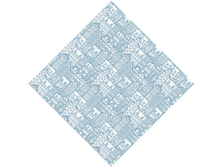 Pre-War Buildings Cityscape Vinyl Wrap Pattern