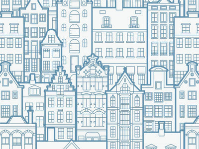 Pre-War Buildings Cityscape Vinyl Wrap Pattern~Rwraps Series 914 Digitally Printed Vinyl Wrap~0