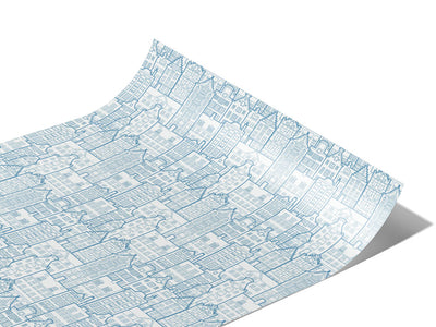 Pre-War Buildings Cityscape Vinyl Wraps~Rwraps Series 914 Digitally Printed Vinyl Wrap~1