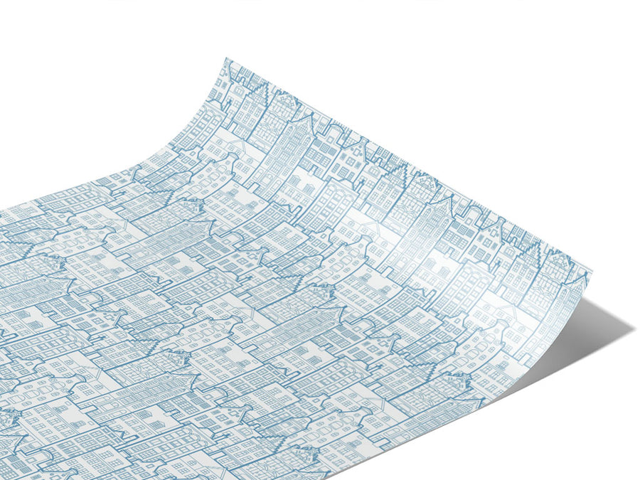 Pre-War Buildings Cityscape Vinyl Wraps~Rwraps Series 914 Digitally Printed Vinyl Wrap~1