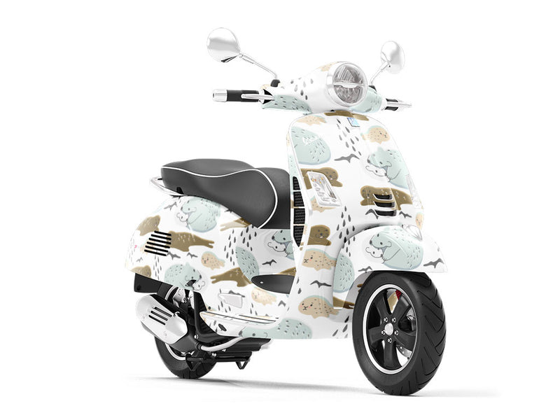 Predators Prey Animal Vespa Scooter Wrap Film