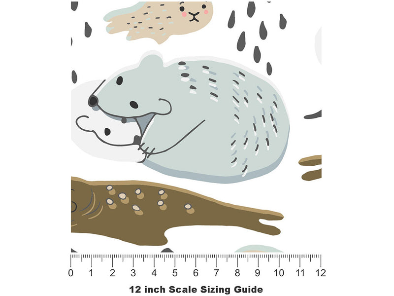 Predators Prey Animal Vinyl Film Pattern Size 12 inch Scale~Rwraps Predators Prey Animal Sizing Chart~2