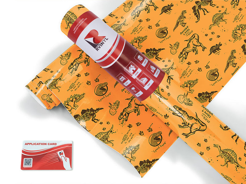 prehistoric parchment dinosaur Craft Vinyl Roll
