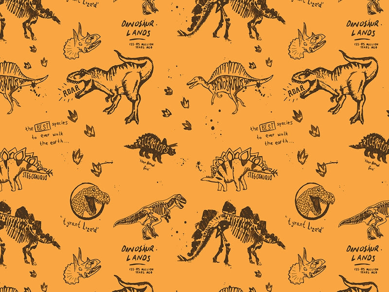 Prehistoric Parchment Dinosaur Vinyl Wrap Pattern~Rwraps Series 914 Digitally Printed Vinyl Wrap~0