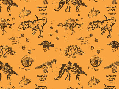 Prehistoric Parchment Dinosaur Vinyl Wrap Pattern~Rwraps Series 914 Digitally Printed Vinyl Wrap~0