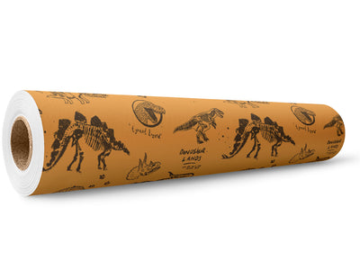 Prehistoric Parchment Dinosaur Wrap Film Wholesale Roll~Rwraps Series 914 Digitally Printed Vinyl Roll~5