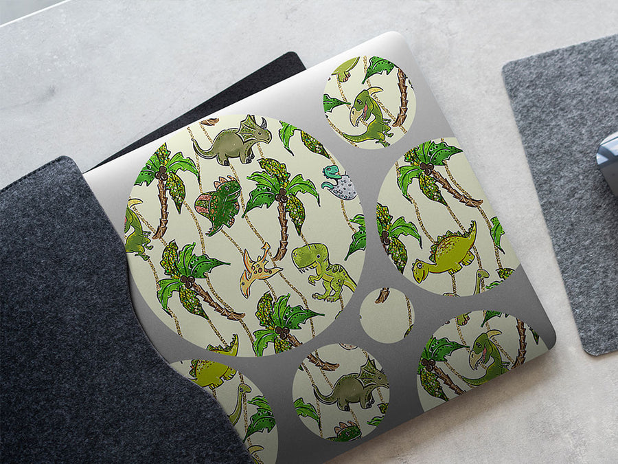prehistoric party dinosaur DIY Laptop Stickers