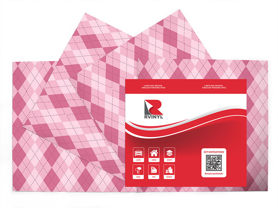 preparatory school argyle Craft Vinyl Sheet Pack