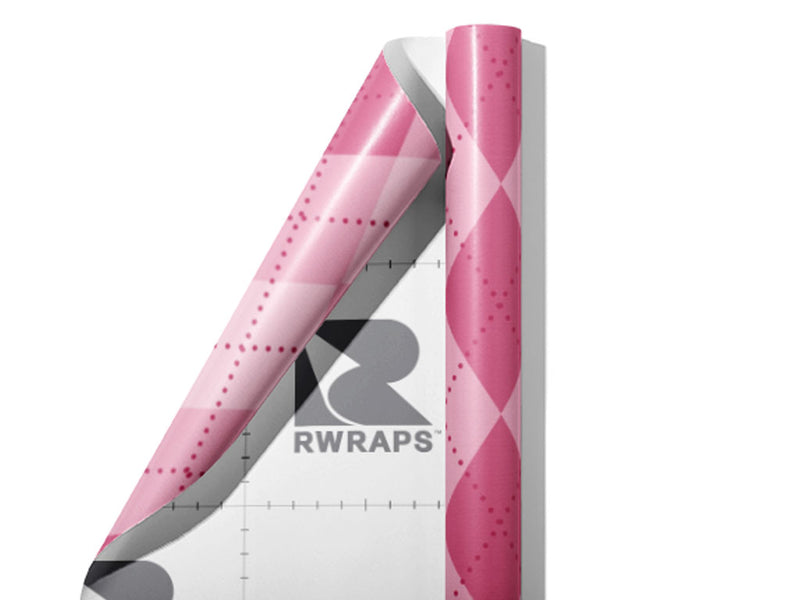 Preparatory School Argyle Wrap Film Sheets~Rwraps Series 914 Preparatory School Argyle Scrolled Sheet~3