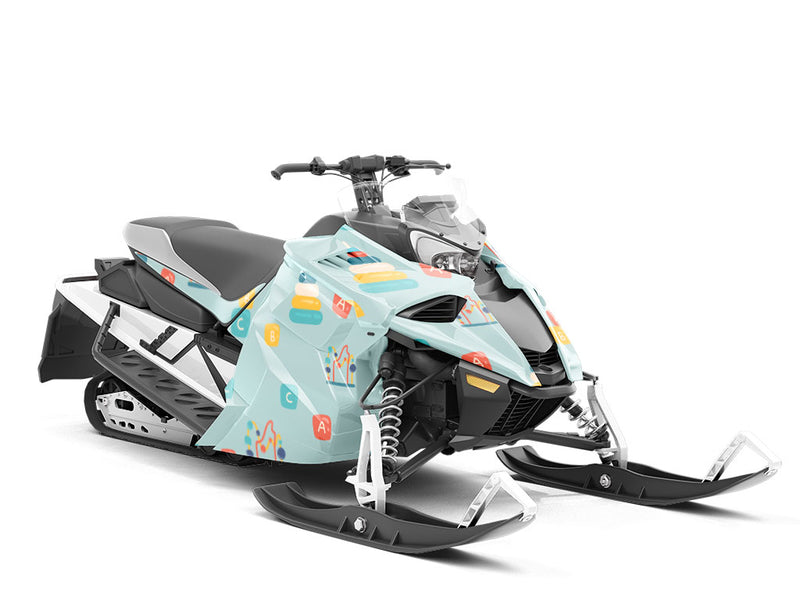 Preschool Playpen Toy Room Custom Wrapped Snowmobile