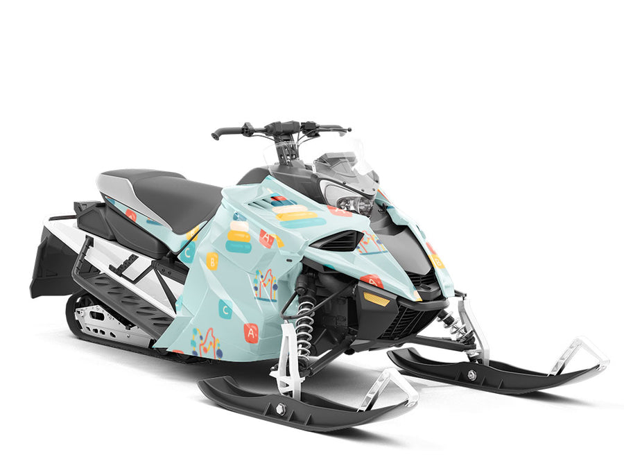 Preschool Playpen Toy Room Custom Wrapped Snowmobile
