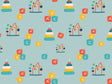 Preschool Playpen Toy Room Vinyl Wrap Pattern~Rwraps Series 914 Digitally Printed Vinyl Wrap~0