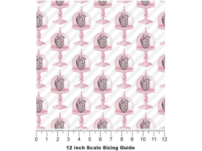 Preserved Hearts Gothic Vinyl Film Pattern Size 12 inch Scale~Rwraps Preserved Hearts Gothic Sizing Chart~2