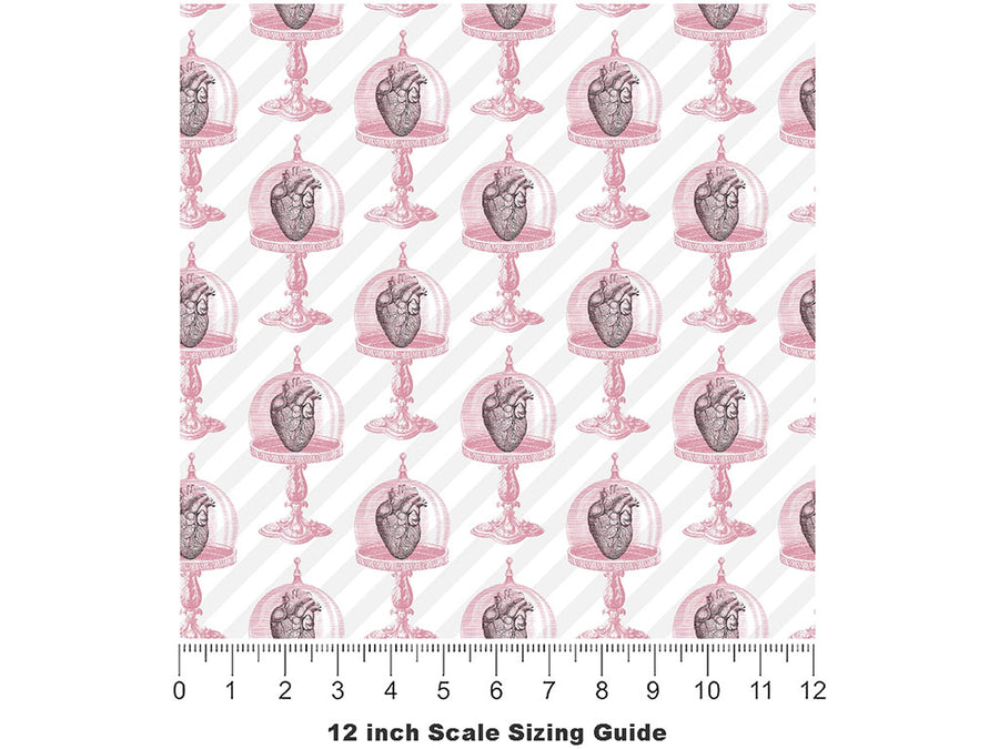 Preserved Hearts Gothic Vinyl Film Pattern Size 12 inch Scale~Rwraps Preserved Hearts Gothic Sizing Chart~2