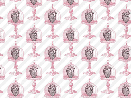 Preserved Hearts Gothic Vinyl Wrap Pattern~Rwraps Series 914 Digitally Printed Vinyl Wrap~0