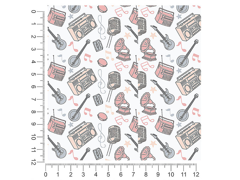 press record music 1ft x 1ft Craft Sheets