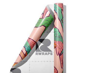 Pretty Bird Birds Wrap Film Sheets~Rwraps Series 914 Pretty Bird Birds Scrolled Sheet~3