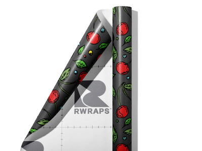Pretty Orchard Fruit Wrap Film Sheets~Rwraps Series 914 Pretty Orchard Fruit Scrolled Sheet~3